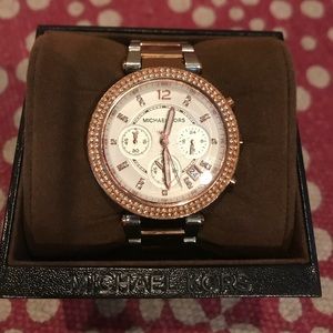 MK Rose gold watch